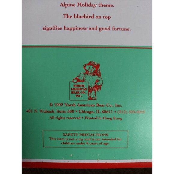 NIB 1992 VINTAGE MUFFY VANDERBEAR MUFFY'S ALPINE TREE - Picture 4 of 11